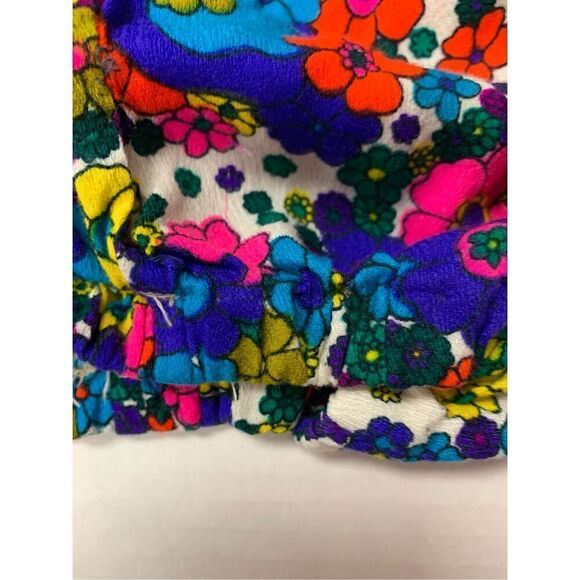 Vintage 1960's Floral Patterned Crop Top - Picture 2 of 6